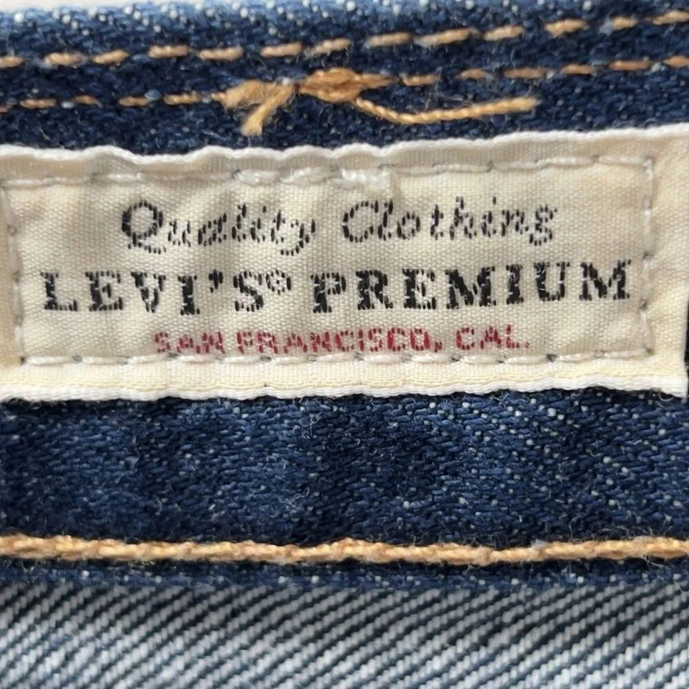 Levis Premium‎ 568 Stay Loose Jeans Mens Sz 36x32 Blue Denim 100% Cotton